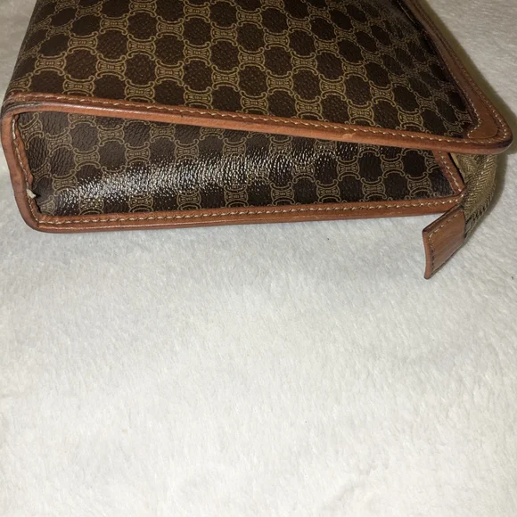 VINTAGE CELINE MACADAM CLUTCH EUC - Picture 5 of 11